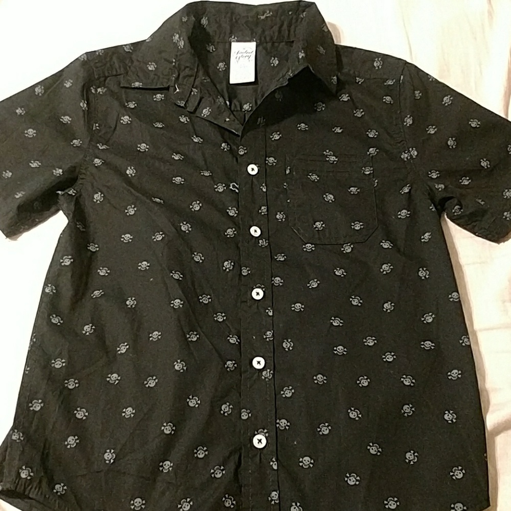Skull Button-Up Shirt